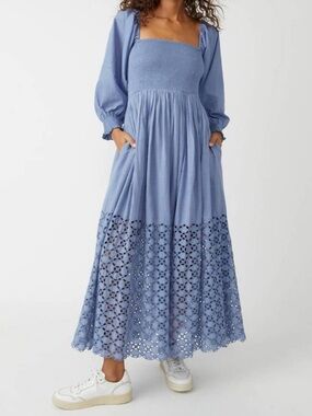Free People Perfect Storm Smocked Maxi Dress
